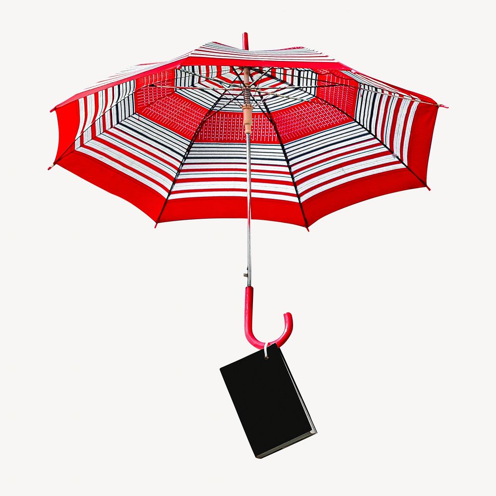 Red umbrella Isolated image