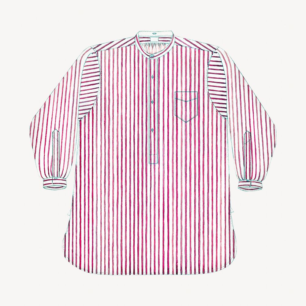 Striped shirt isolated image on white
