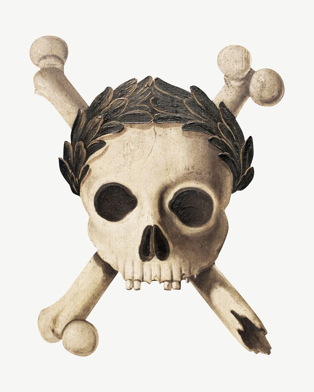 Human skull vintage illustration psd. Remixed by rawpixel. 