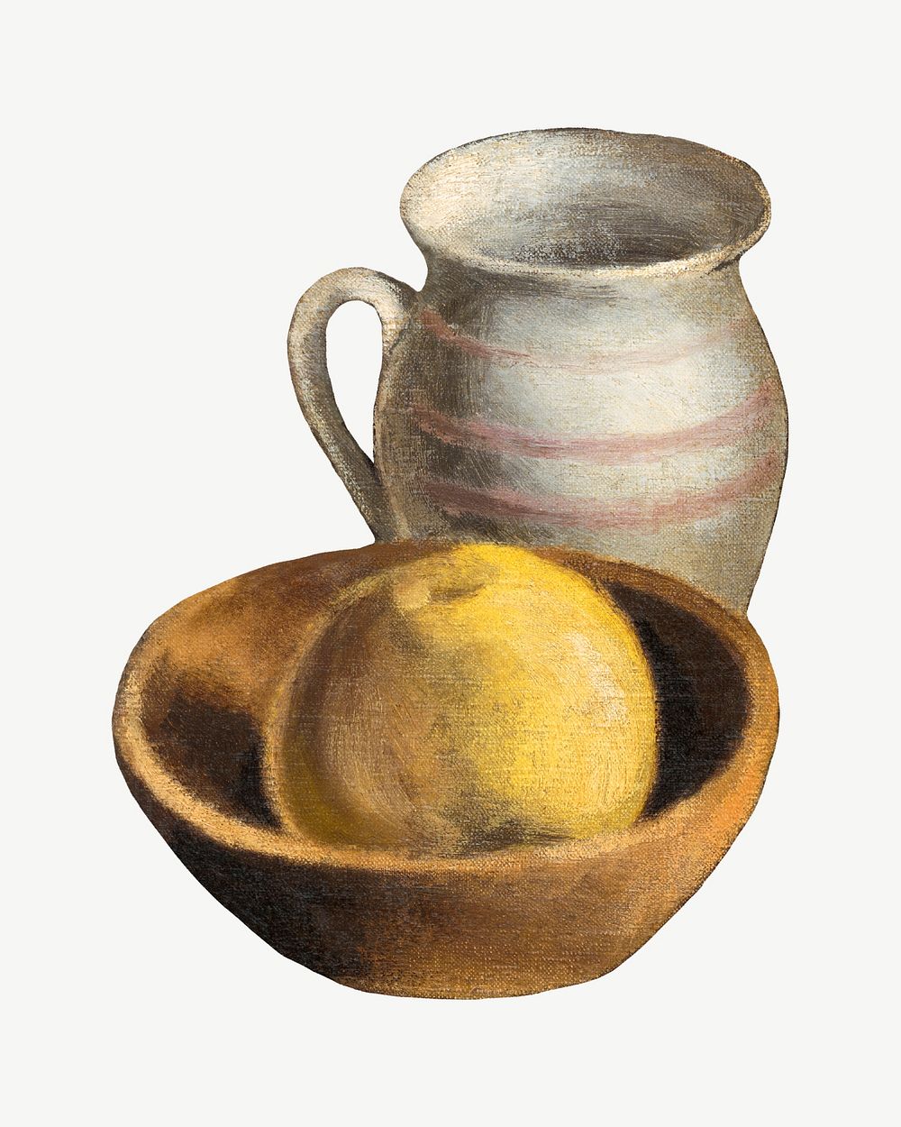 Apple pot still life, vintage illustration by Mikulas Galanda psd. Remixed by rawpixel.