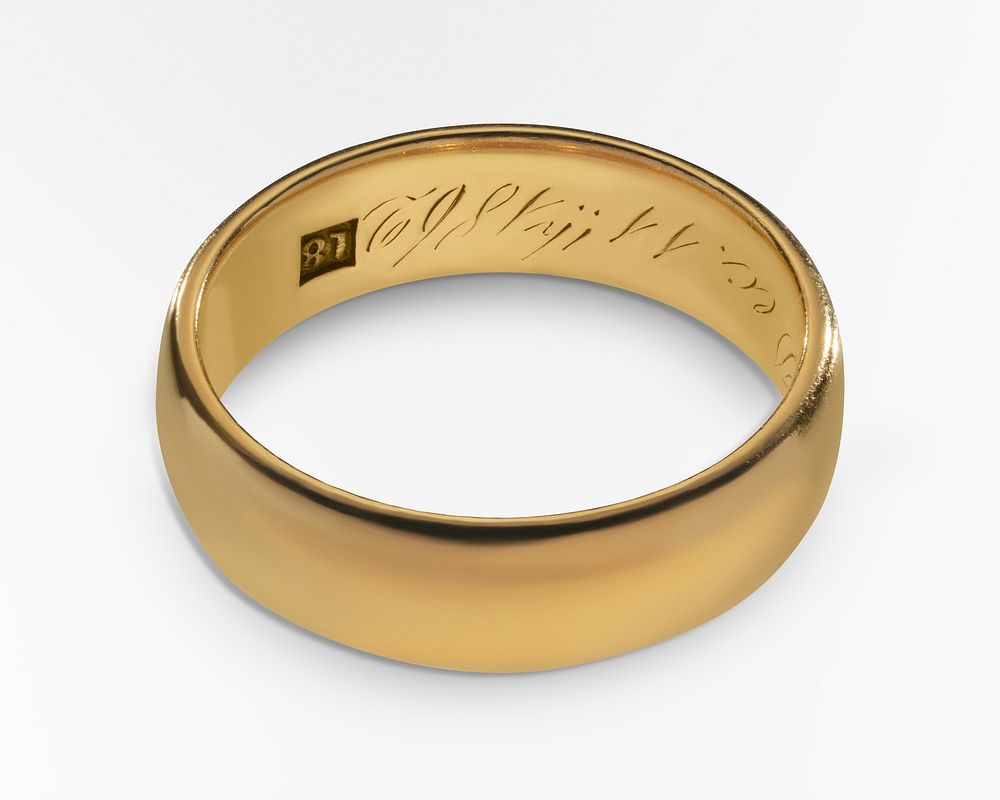 Wedding ring belonging to Louise Ayers Church (1862-1870). Original public domain image from The Smithsonian Institution.…