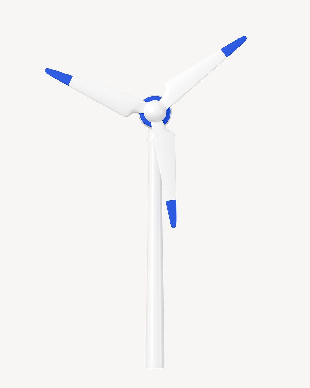 3D wind turbine, element illustration