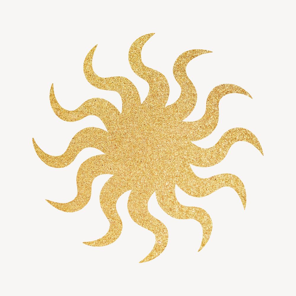 Aesthetic gold spiritual sun