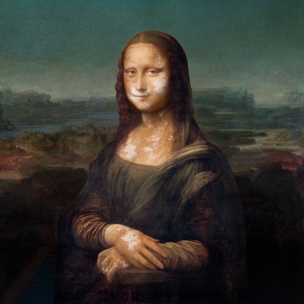 Leonardo da Vinci's Mona Lisa famous painting. Remixed by rawpixel. 