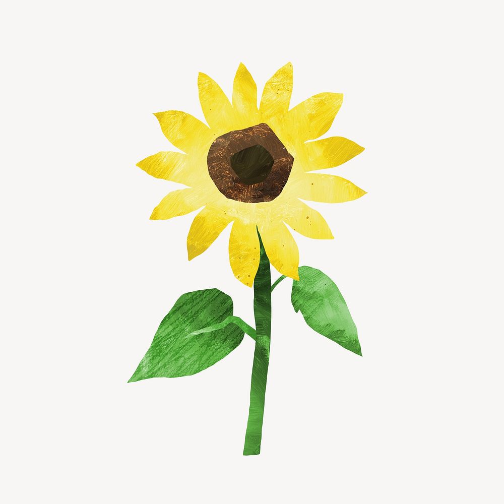 Sunflower, paper craft element