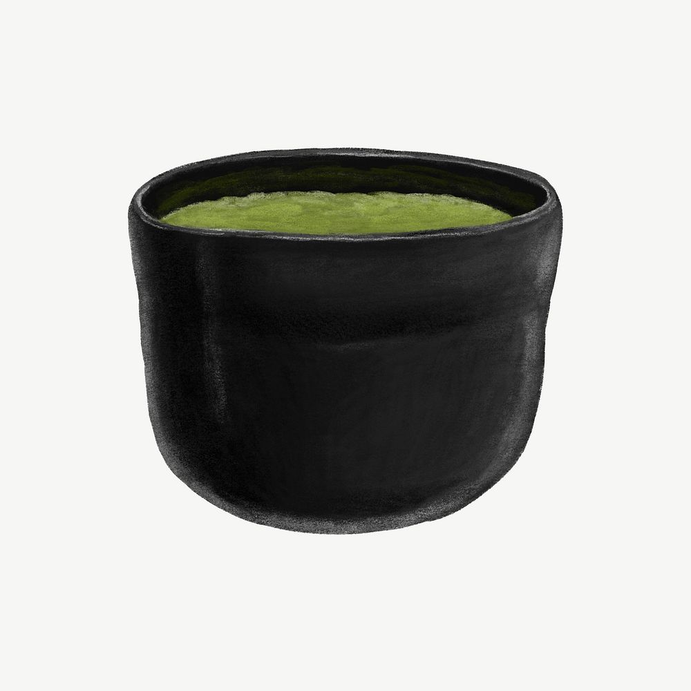 Matcha tea, Japanese design element psd
