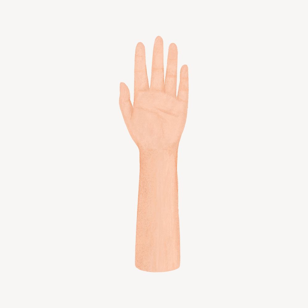 Man hand, diversity illustration