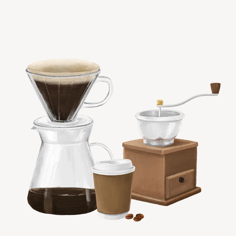 Coffee drinks, aesthetic design resource