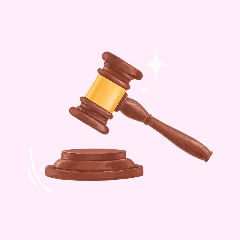 Law justice, aesthetic illustration