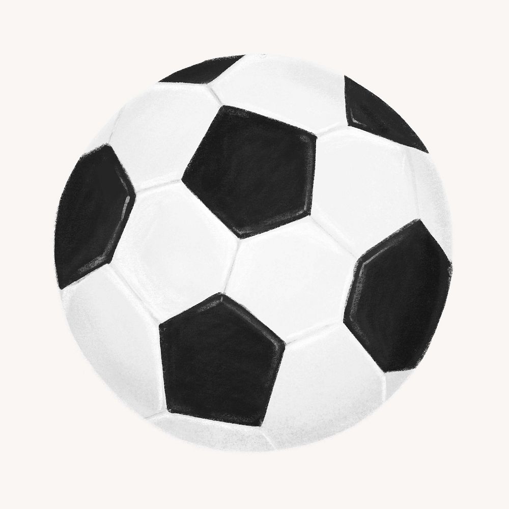 Football ball, aesthetic illustration