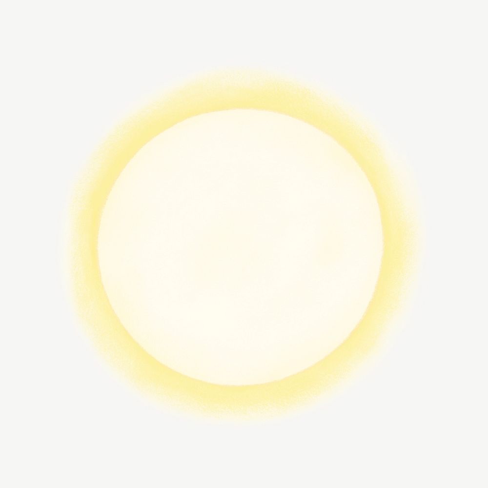 Sun illustration, design element psd