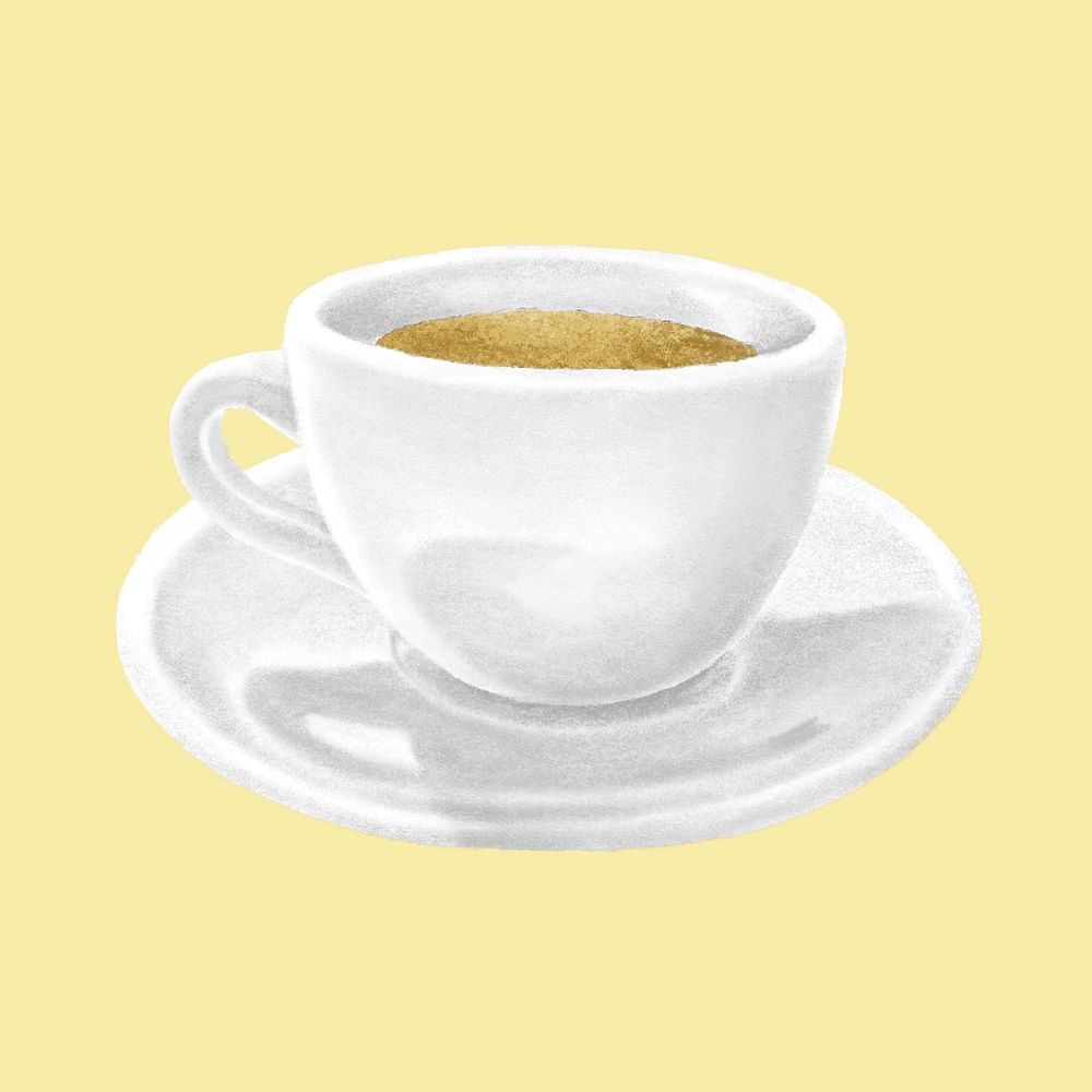 Yellow tea, aesthetic illustration