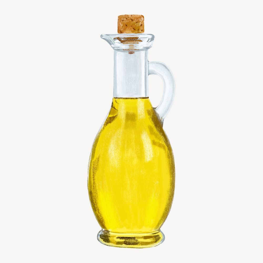 Cooking oil, aesthetic illustration