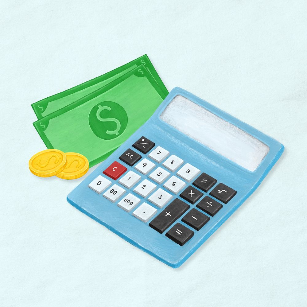 Money accounting aesthetic illustration background