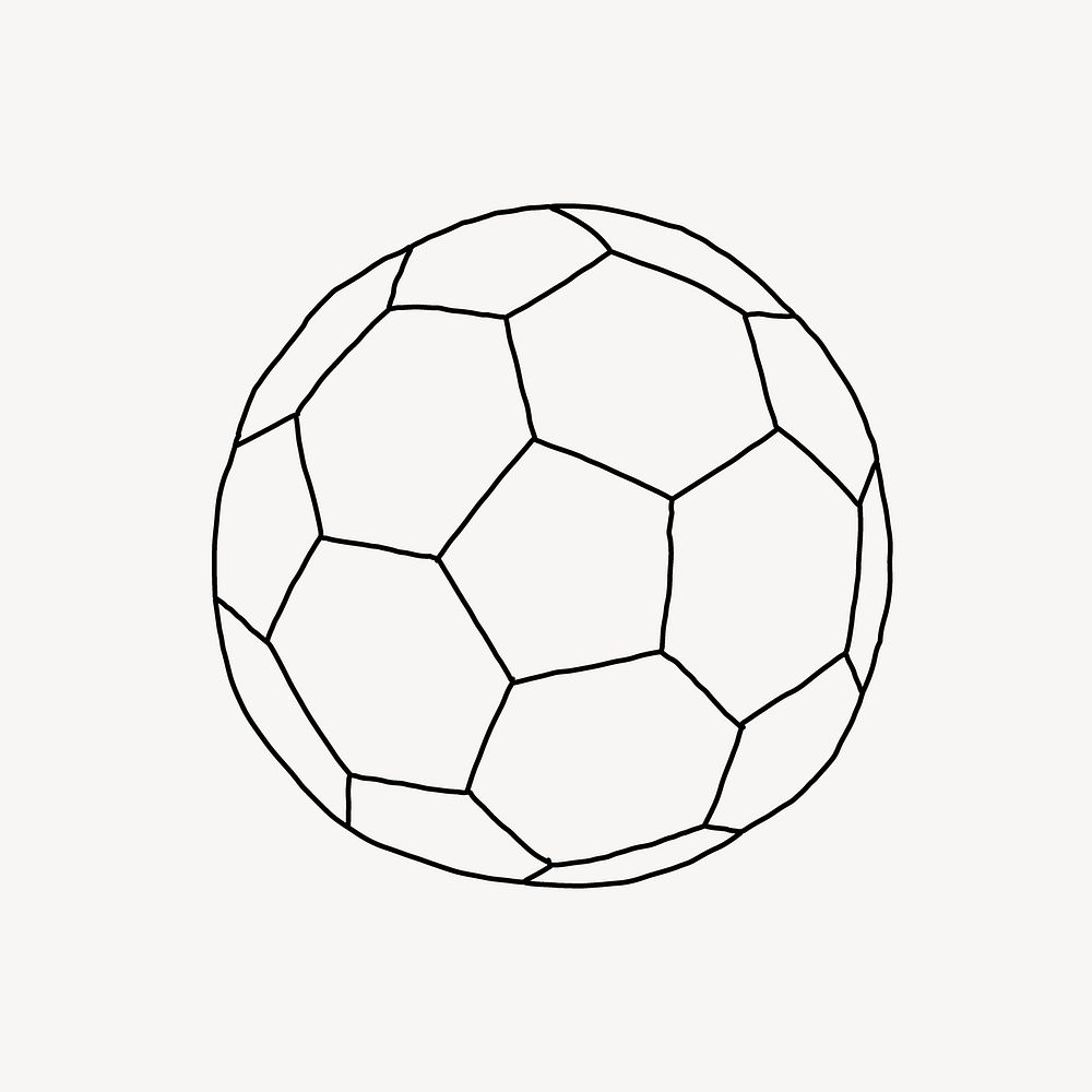 Football line art vector