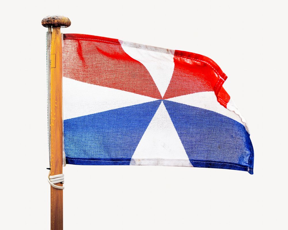  Dutch naval flag  isolated image