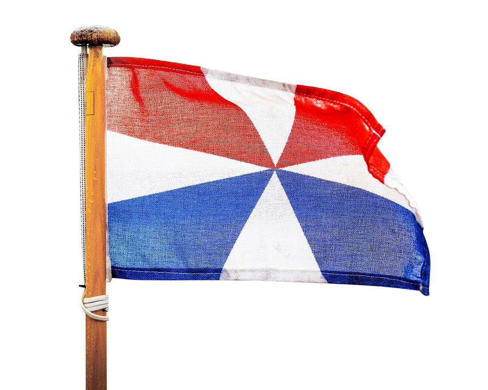 Dutch naval flag  collage element psd