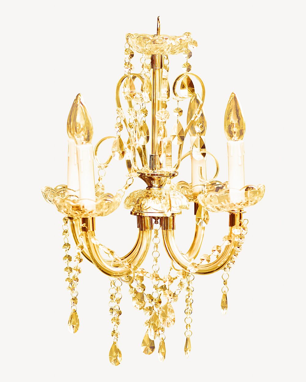 Chandelier isolated image on white