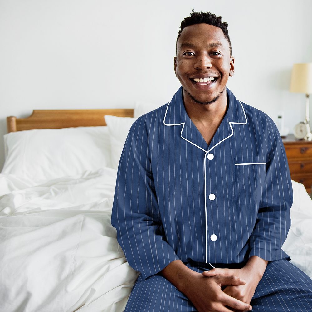 Men's pajamas mockup, sleepwear psd