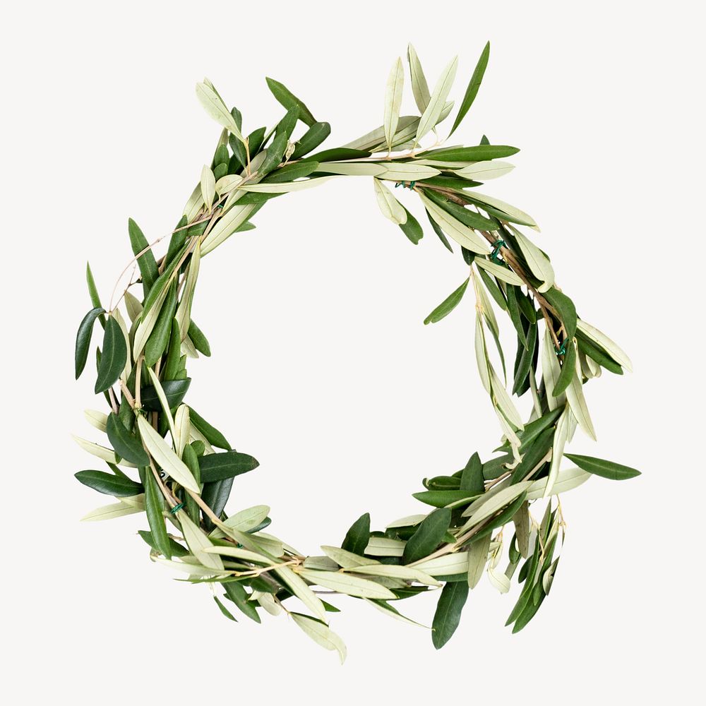 Christmas wreath isolated image