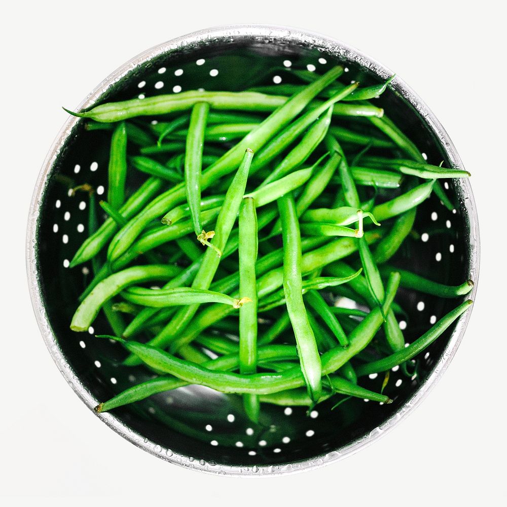 Green beans healthy food psd