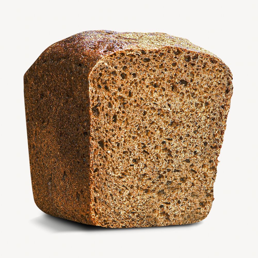 Bread loaf isolated image on white