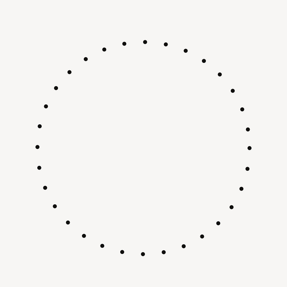 Dotted circle shape