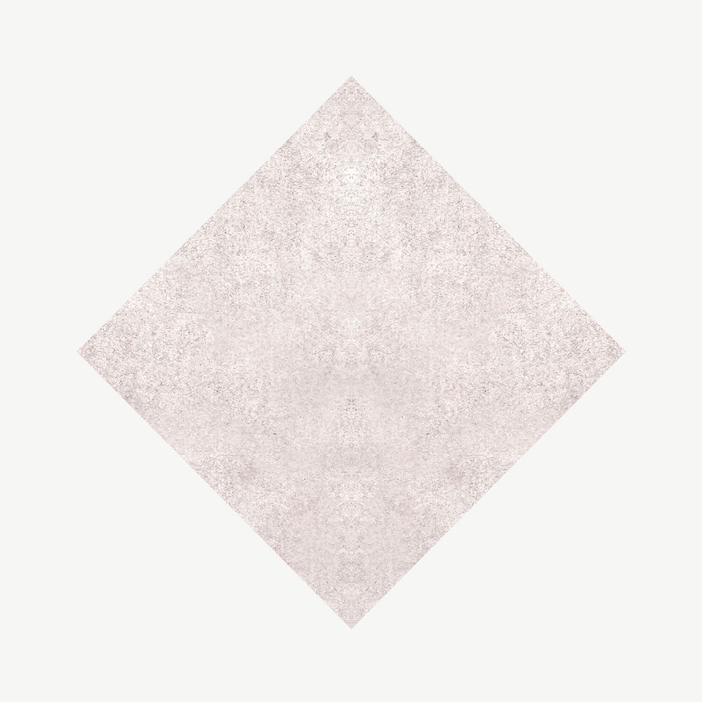 Pink textured square badge, geometric shape psd