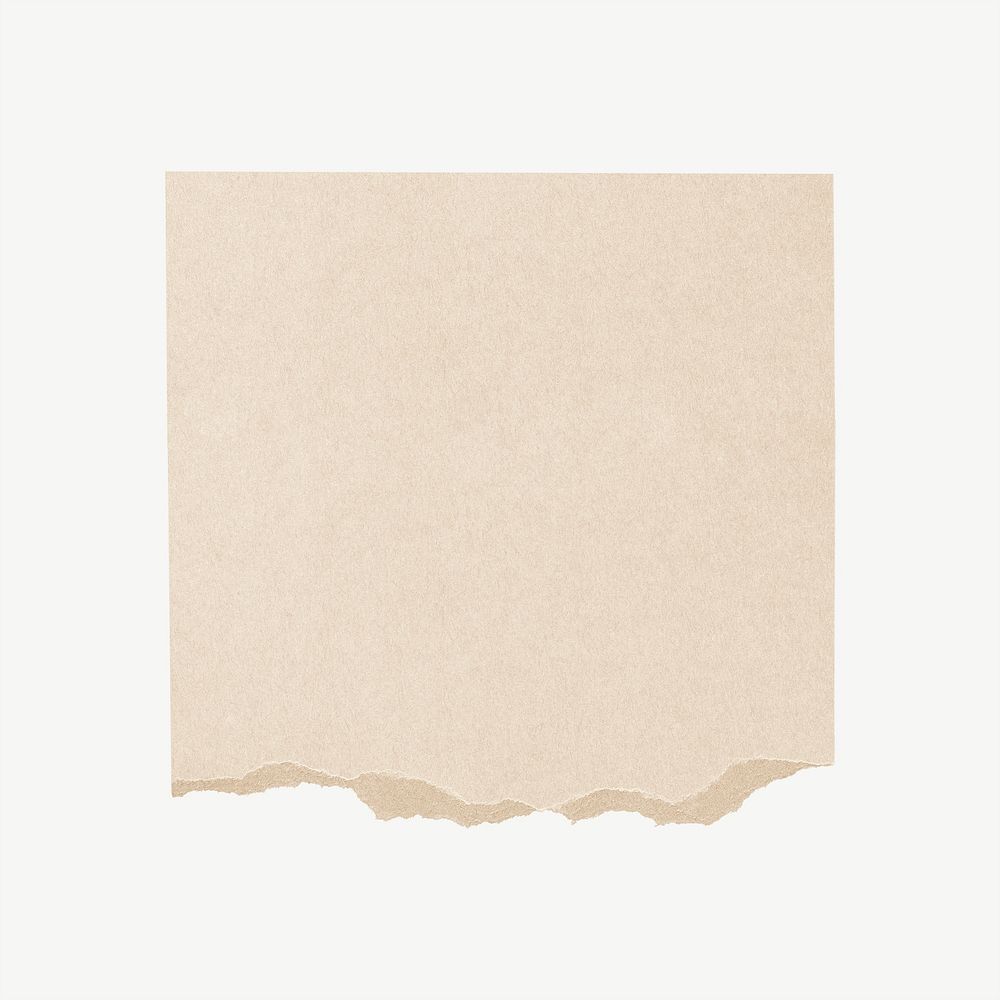 Squared craft paper element, brown notepaper psd
