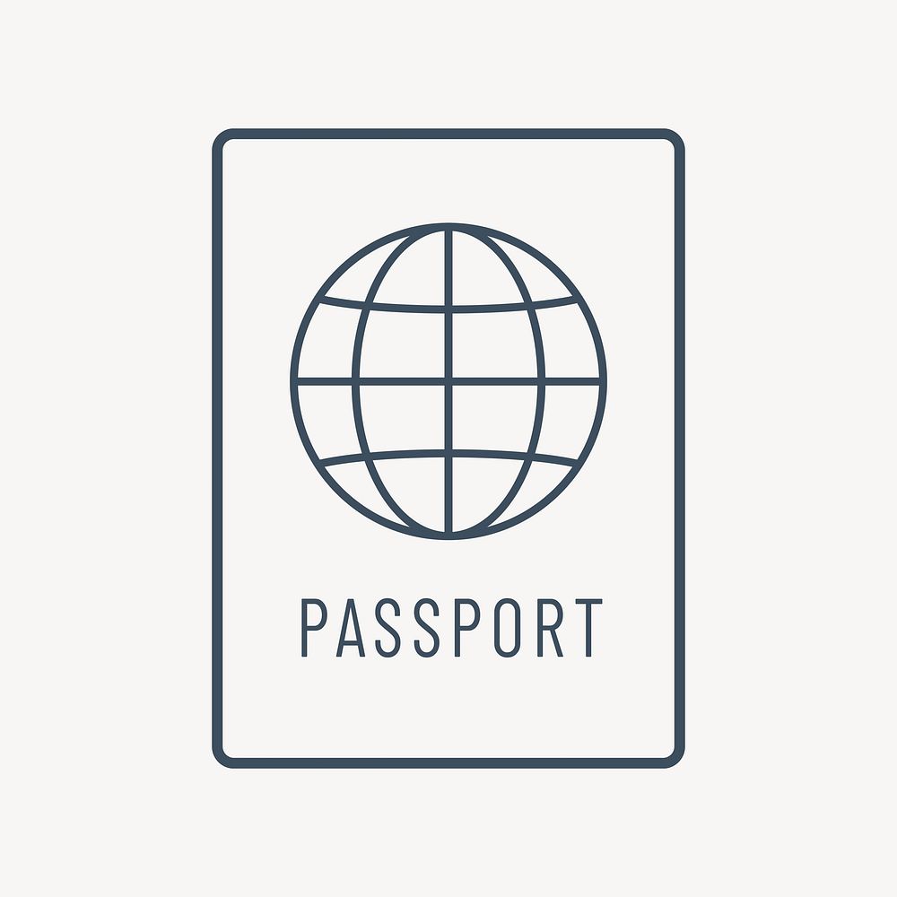 Travel passport illustration vector