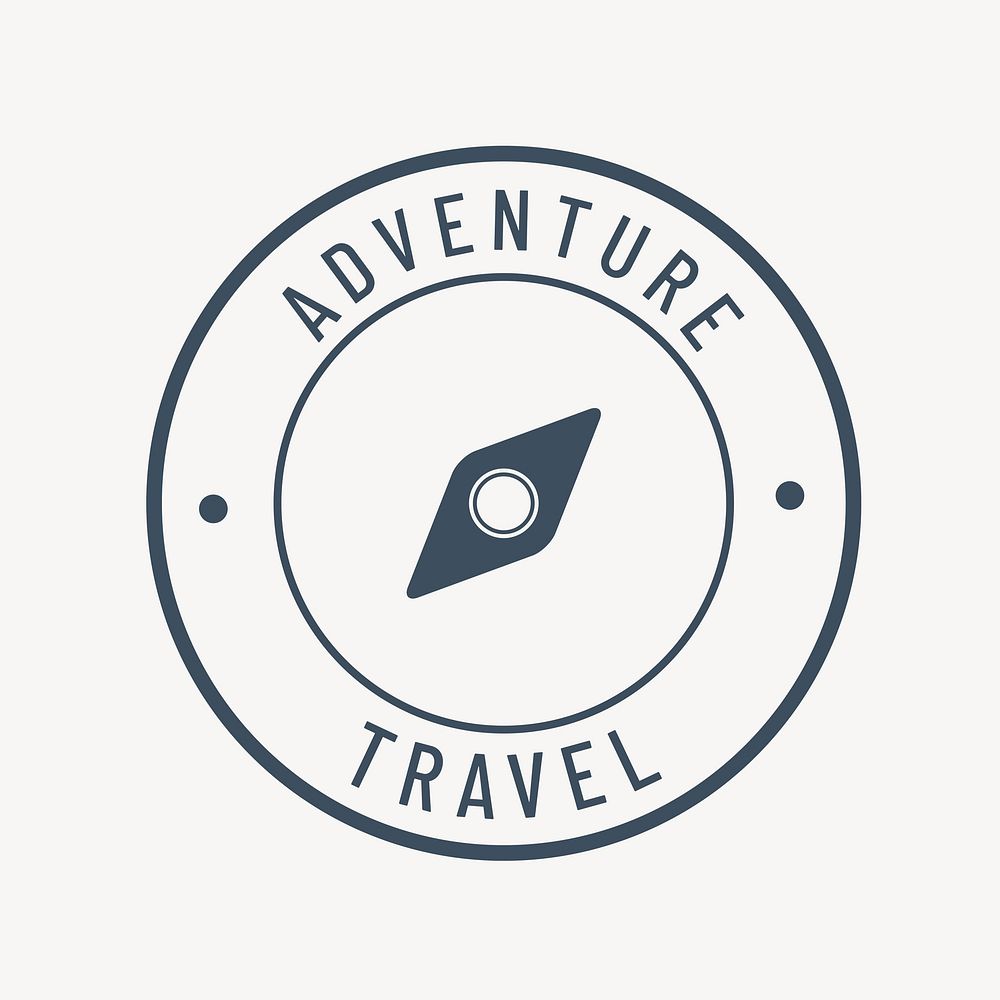 Green travel compass icon vector