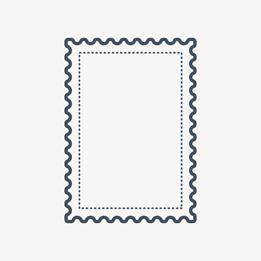Rectangle postage stamp vector