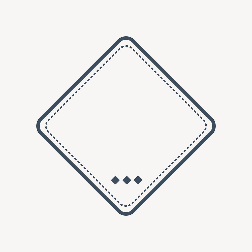 Simple geometric badge vector