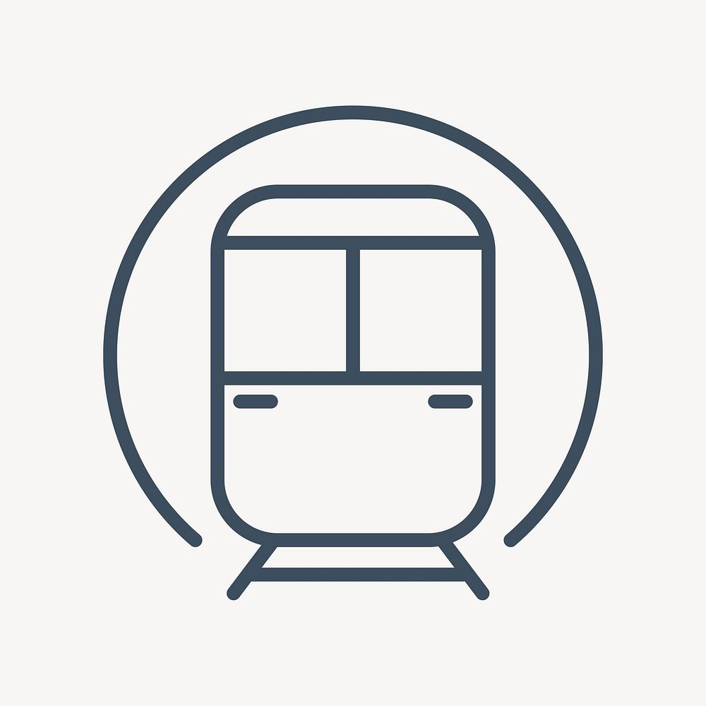 Train transportation icon isolated design