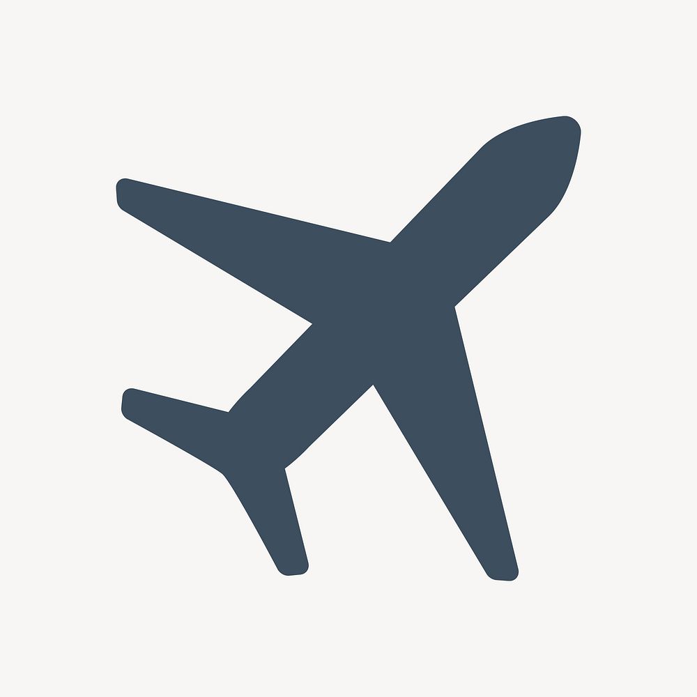 Green airplane icon vector