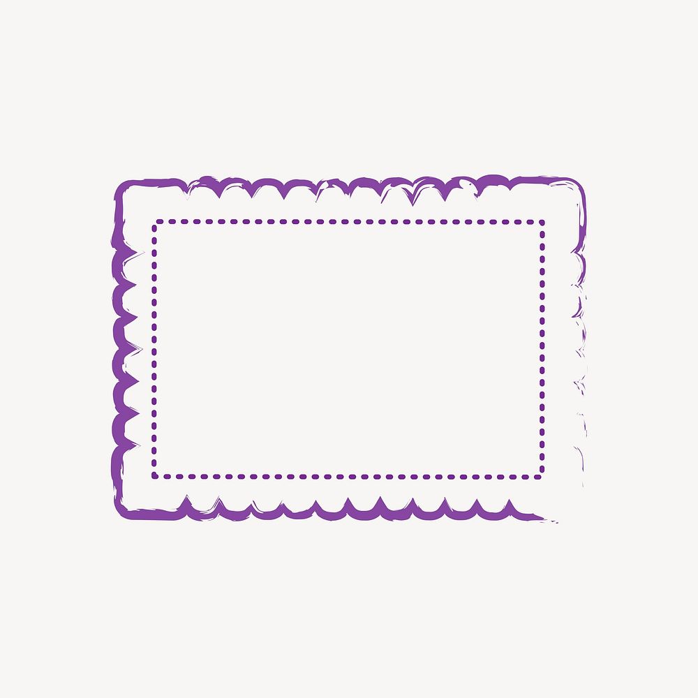 Purple postage stamp vector