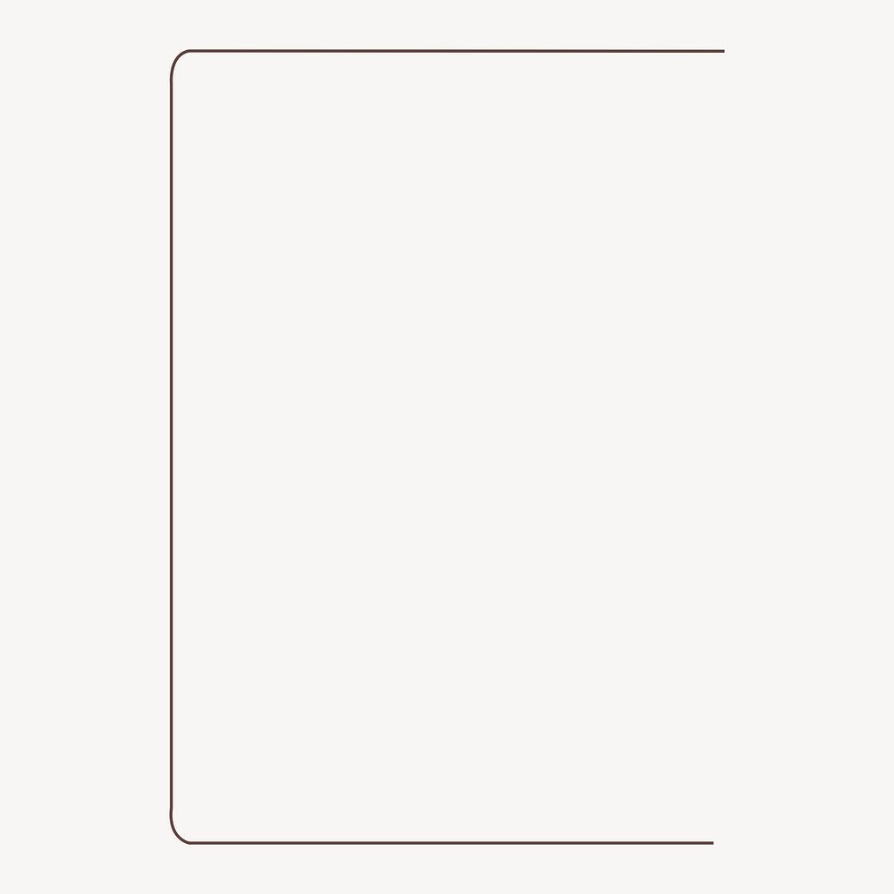 Simple brown line copy space