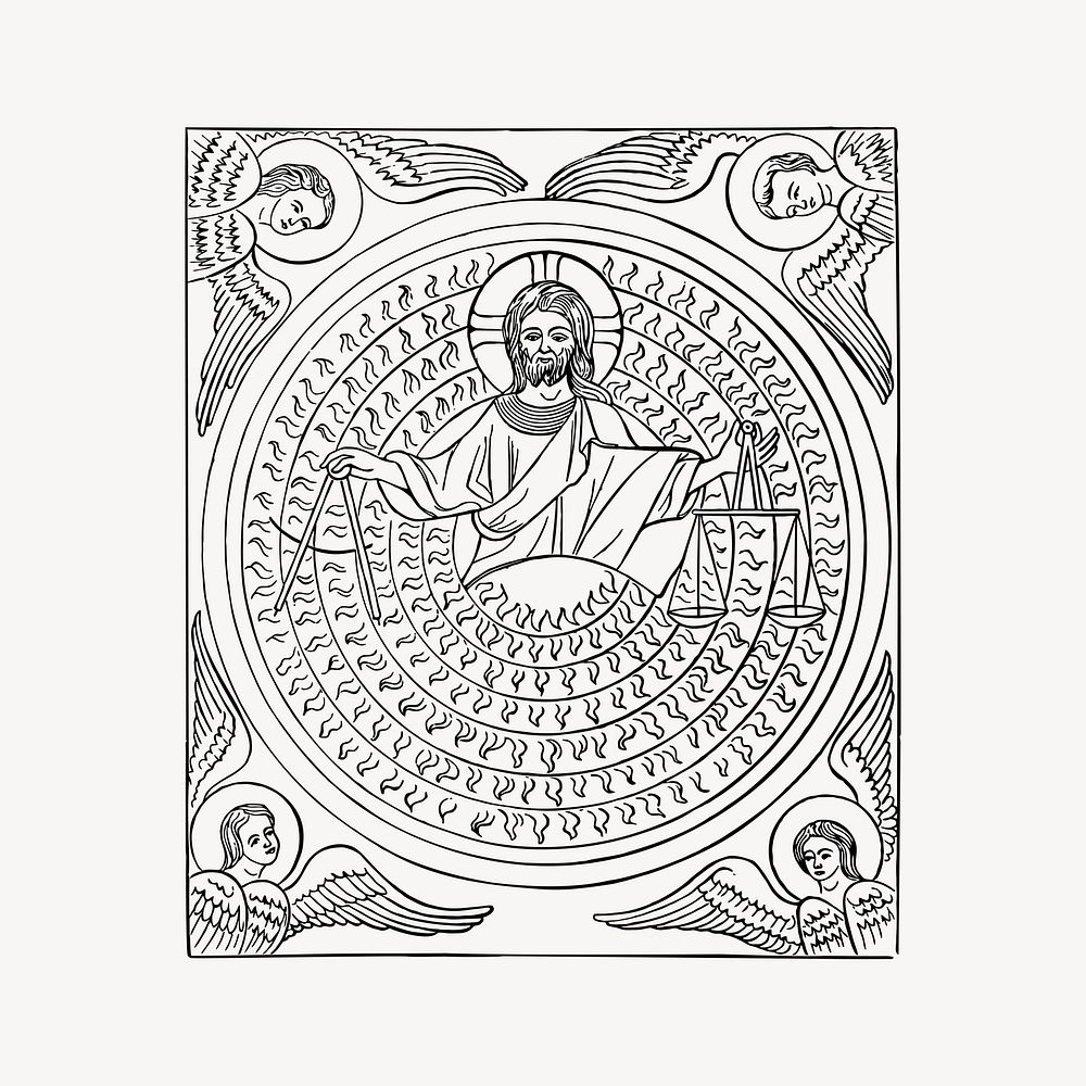 Jesus Christ clipart. Free public domain CC0 image.