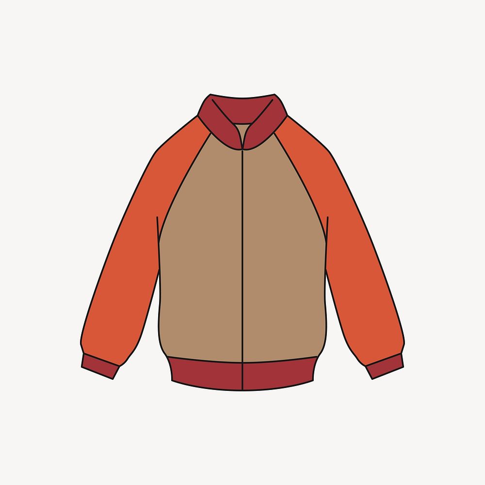 Jacket collage element vector. Free public domain CC0 image.