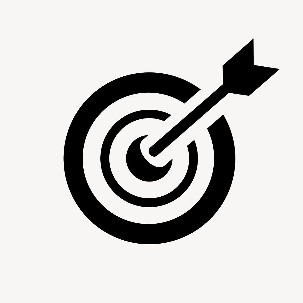 Business target, dart collage element vector. Free public domain CC0 image.