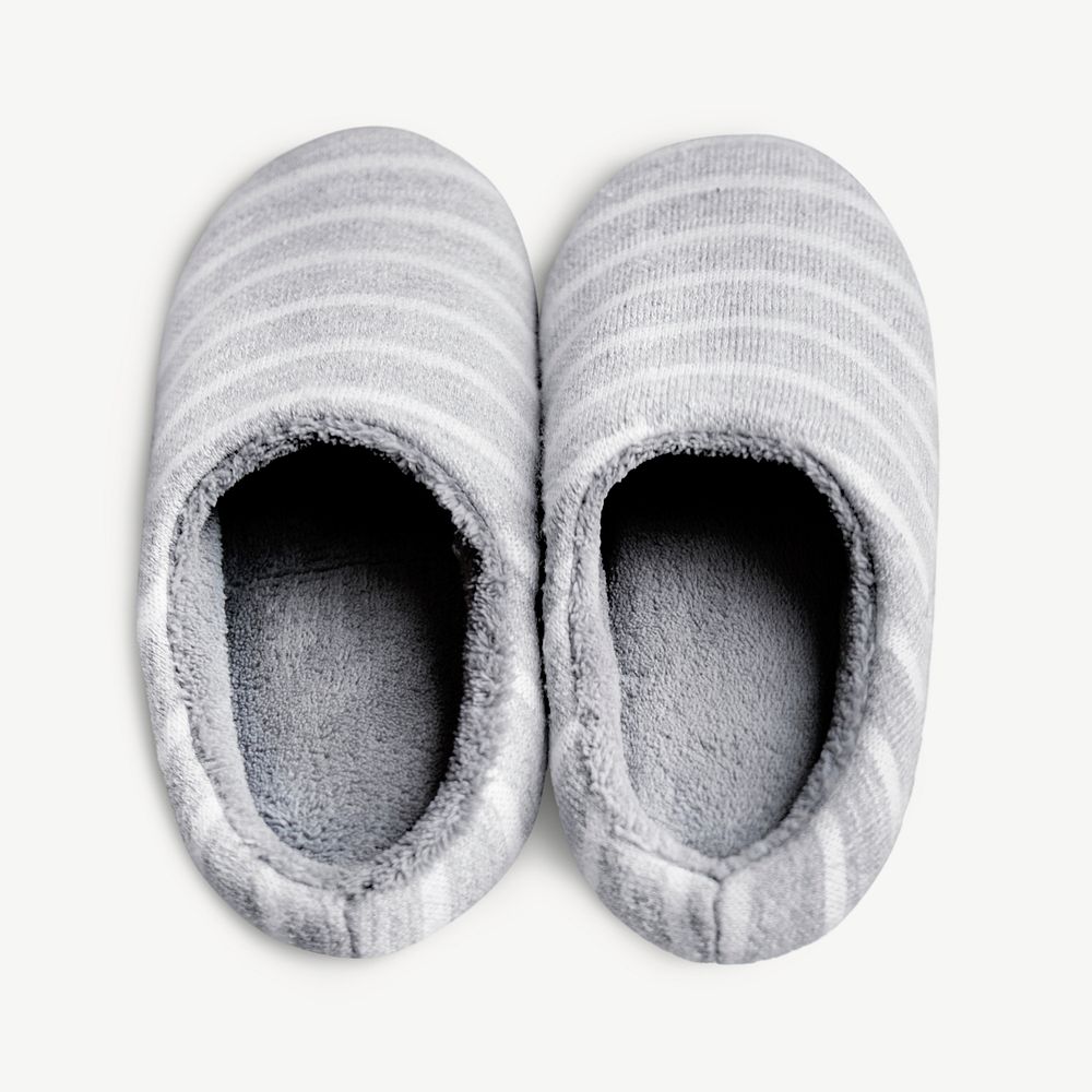 House comfortable soft slipper collage element psd