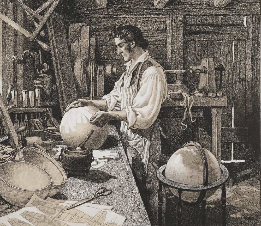 James Wilson, the Vermont globe-maker, Bradford, Vermont, 1810 (between 1900 and 1943) by Roy Frederic Heinrich