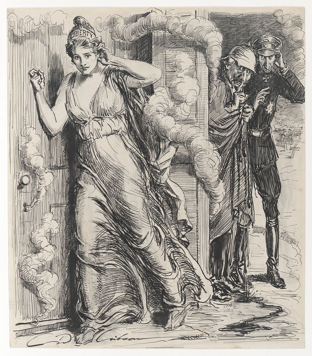 The Liberty loan at everyman's door / C. D. Gibson. (1917) by Charles Dana Gibson