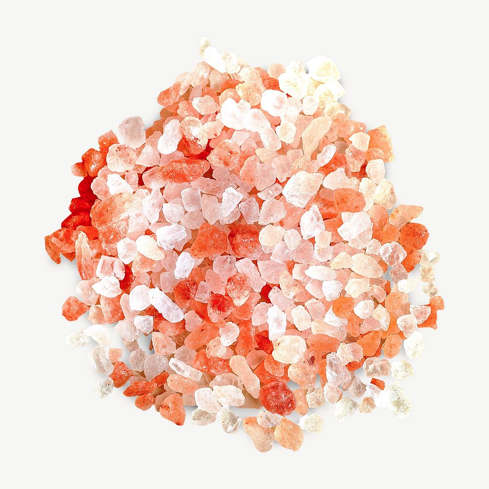 Pink gravel isolated object psd