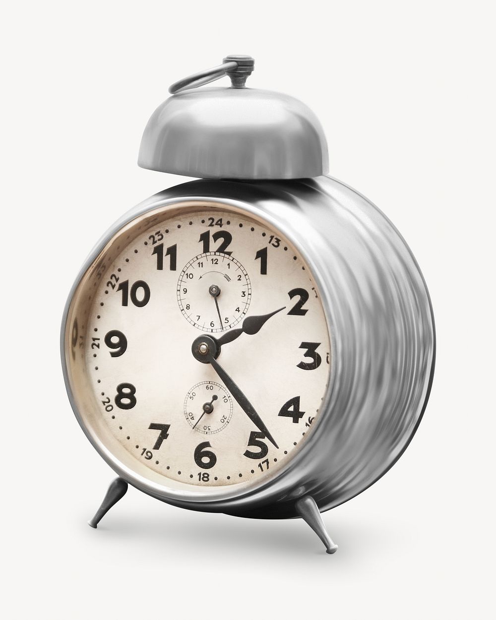 Gray alarm clock image element.