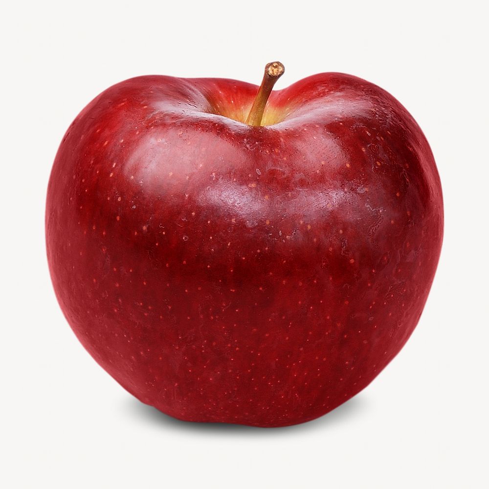 Red apple isolated image on white