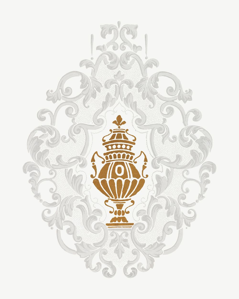 Decorative ornament vintage illustration psd. Remixed by rawpixel. 