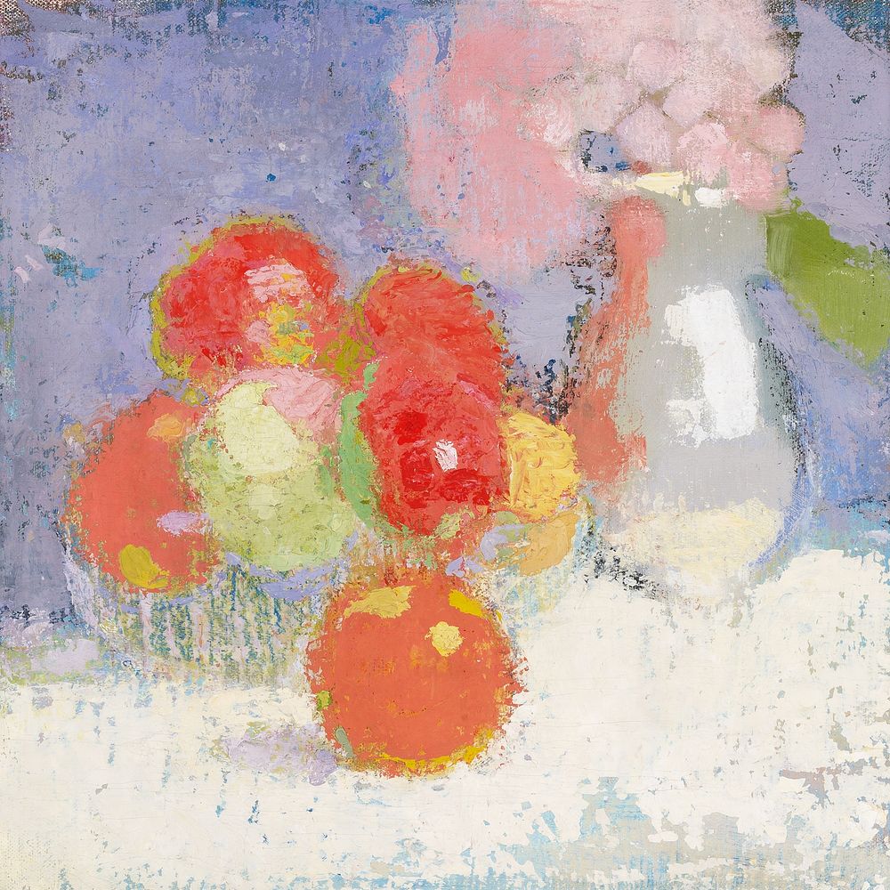 Red Apples (1915) vintage painting by Helene Schjerfbeck. Original public domain image from The Finnish National Gallery.…