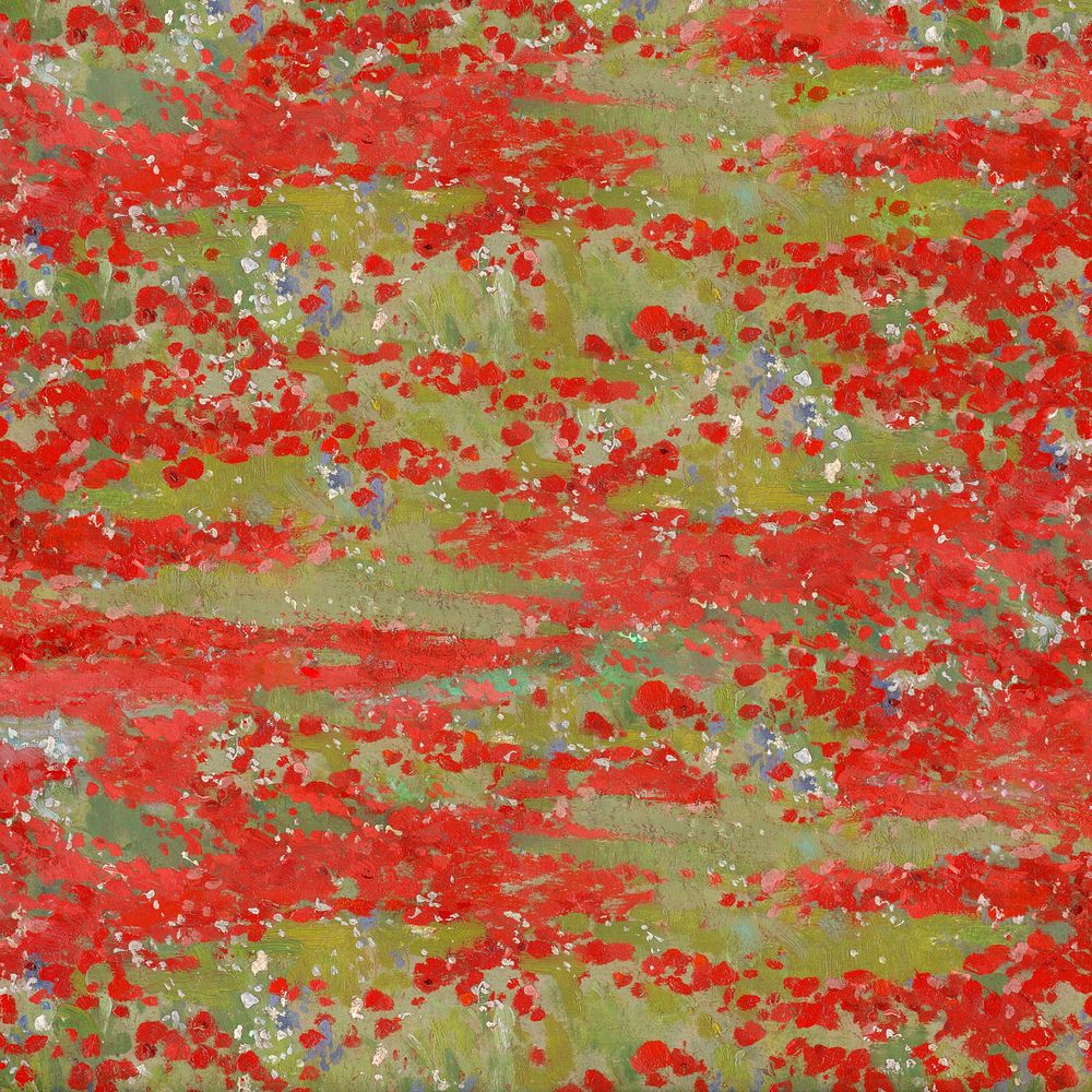 Red flower field background. Remixed by rawpixel. 