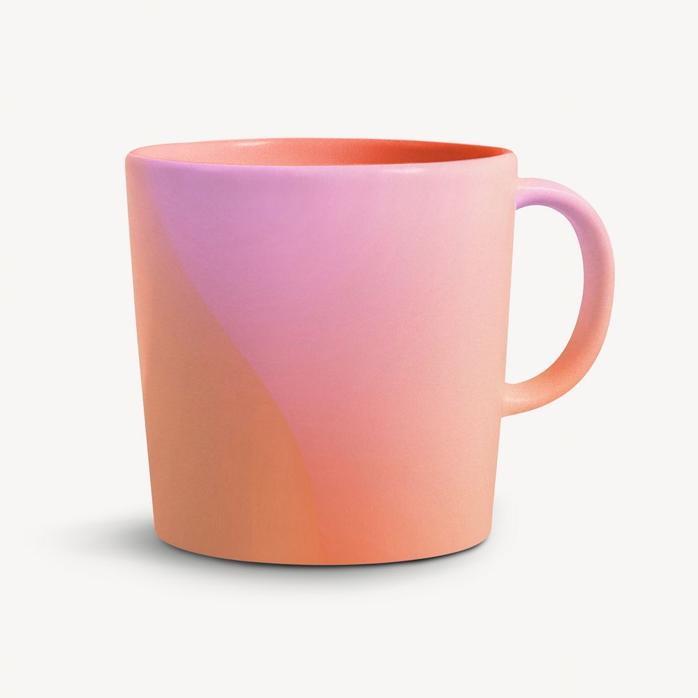 Pink gradient coffee mug